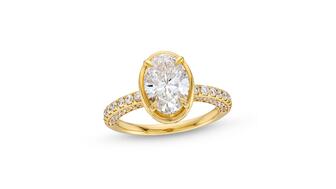 Vera Wang Love lab grown diamond engagement ring