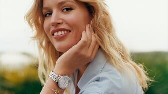 Model Georgia May Jagger, daughter of model Jerry Hall and Rolling Stones frontman Mick Jagger, stars in a campaign for Tommy Hilfiger, a licensed brand in Movado Group’s portfolio. Movado noted a “strong return of women” into the watch category. Georgia May Jagger in Tommy Hilfiger campaign