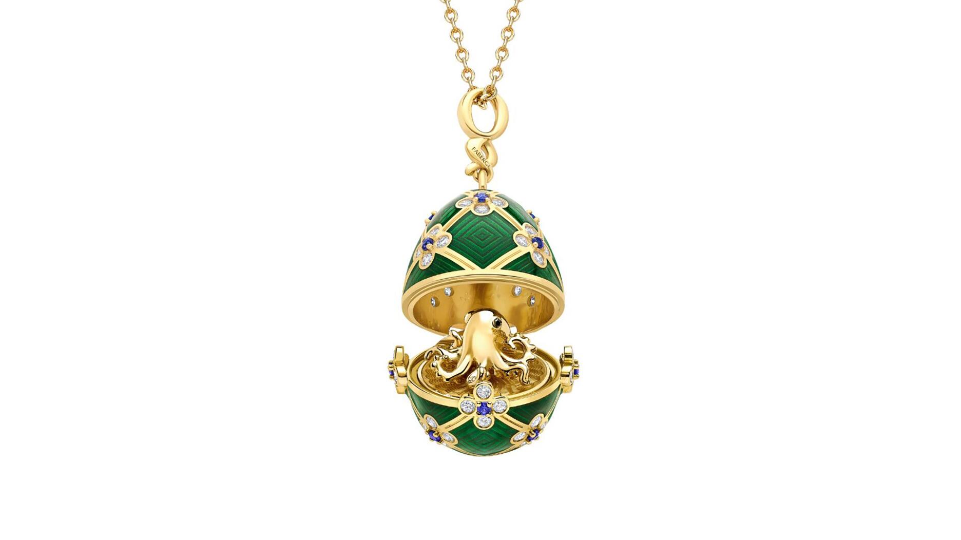 Fabergé x 007 Octopussy egg and pendant