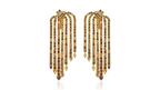 Khepri Jewels Luna collection fancy color fringe multi-shape drop diamond earrings