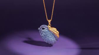Gurhan Crown Gold Aquamarine Peacock