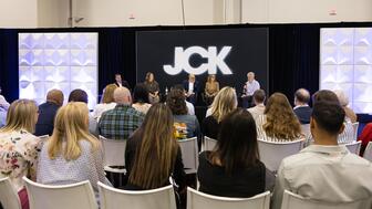 The JCK Talks education sessions are returning to the show floor this year at JCK Las Vegas. JCK Talks panel on stage