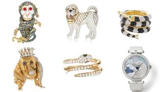 A selection of animal jewelry