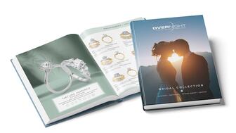 Overnight’s new “Volume 7” bridal catalog is a “true working tool for jewelers,” said the company. Overnight volume 7 bridal catalog