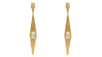 Wyld Box Jewelry Ray of Light Large Drop Earrings