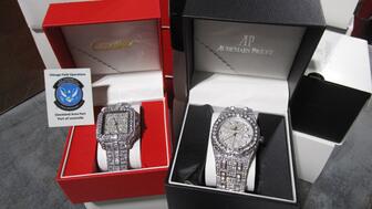 Counterfeit Cartier and Audemars Piguet watches