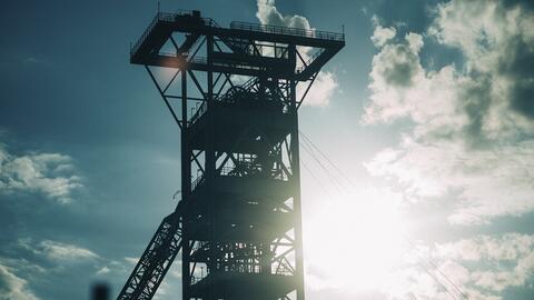 Underground shaft at the Venetia diamond mine