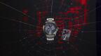 Spider-Man Citizen watch and pin on a web