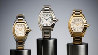 Cartier has relaunched the "Roadster," previously produced from 2002-2012, in three new versions—yellow gold, yellow gold and steel, and steel. Cartier Roadster