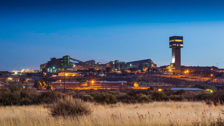 The Finsch diamond mine in South Africa, owned by Petra Diamonds Ltd.
