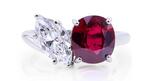 A diamond, ruby, and platinum ring from Oscar Heyman (Image courtesy of Oscar Heyman) Oscar Heyman ruby ring