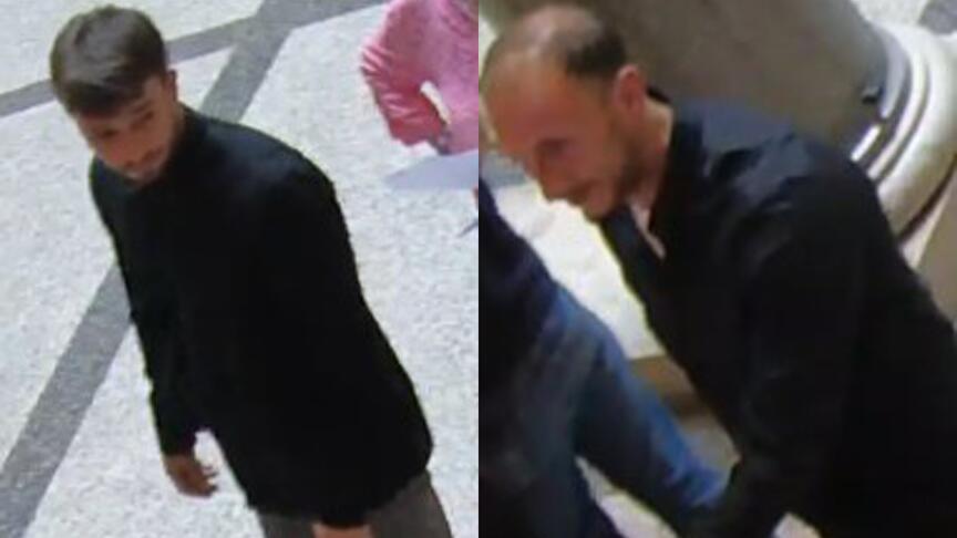 Austria’s Landespolizeidirektion (LPD) has released images of the two men who went into Vienna’s Museum of Applied Arts in the middle of the day last week and stole a $4 million platinum and diamond necklace that once belonged to Queen Nazli of Egypt. (Photo © LPD)
Photo of one of the suspects in theft of Queen Nazli’s necklace from MAK museum