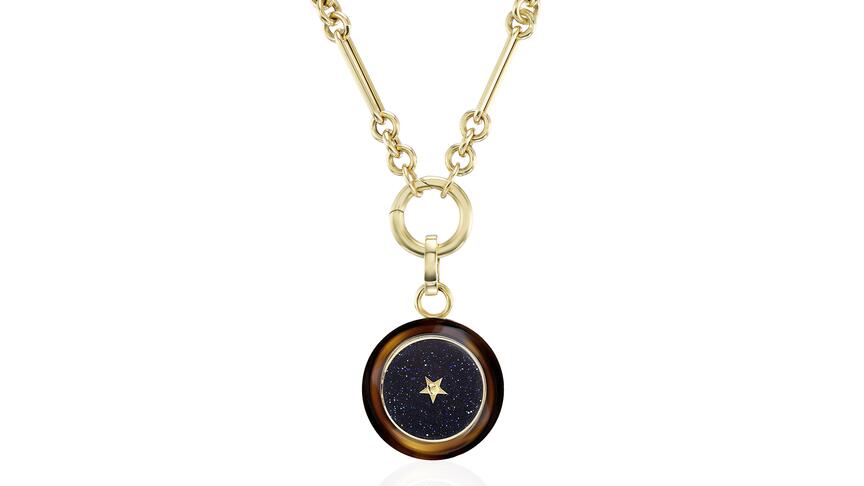Anna Maccieri Rossi Ora Wood Sunrise Cuff, Marie Lichtenberg High Jewelry Bandana, Anna Maccieri Rossi Carpe Diem Pendant