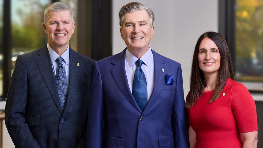 Stuller Inc.’s Danny Clark, Matt Stuller, and Belit Myers  