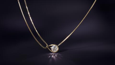Pandora lab grown diamond necklace
