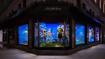 Saks Fifth Avenue flagship window installation