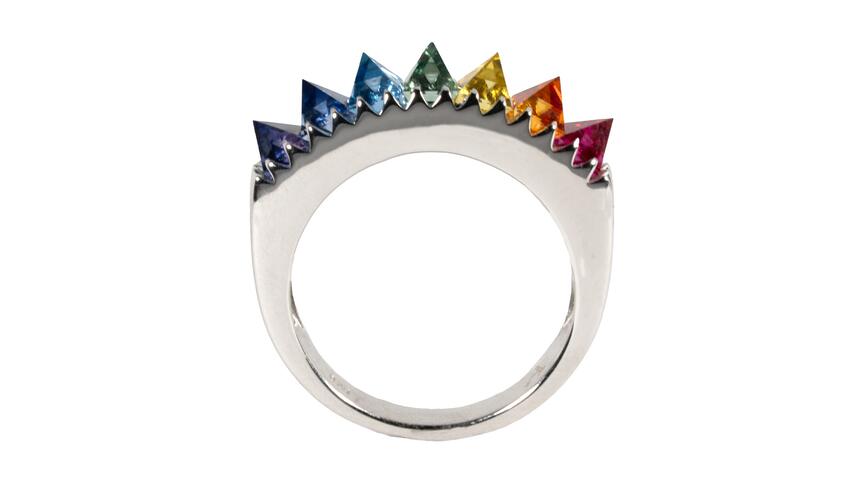 Kris Averi Rainbow Prism Thorn Ring