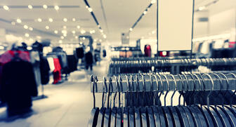 U.S. retail sales were up 0.3 percent month-over-month in October to $553.3 billion. 20201119_Clothing_rack.jpg
